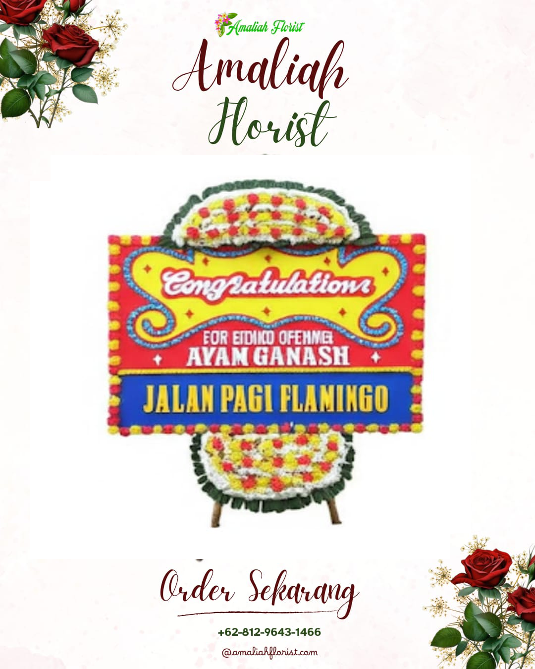 Sewa Papan Bunga Merakurak